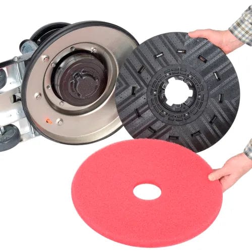 Centerline Dynamics Scrubbers & Floor Machines Global Industrial™ Low Speed Floor Machine, 17" Cleaning Path