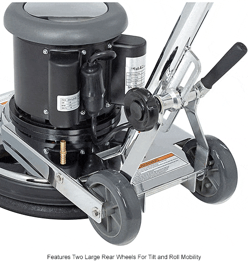 Centerline Dynamics Scrubbers & Floor Machines Global Industrial™ Low Speed Floor Machine, 17" Cleaning Path