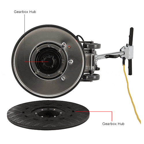Centerline Dynamics Scrubbers & Floor Machines Global Industrial™ Low Speed Floor Machine, 20" Cleaning Path