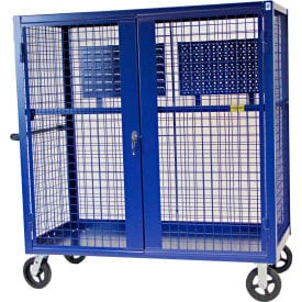 Centerline Dynamics Security Trucks Valley Craft® F89556VCBL Security Truck 60"L x 30"W x 66"H, Blue