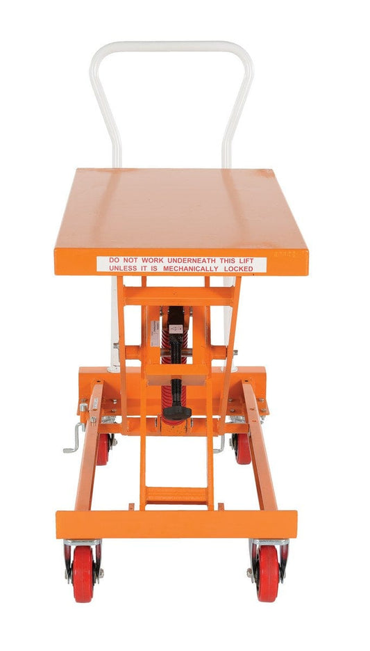 Centerline Dynamics Self Elevating Table Vestil Steel Auto Hite Cart 40 In. x 19-3/4 In. x 30-1/2 In. 400 Lb. Capacity