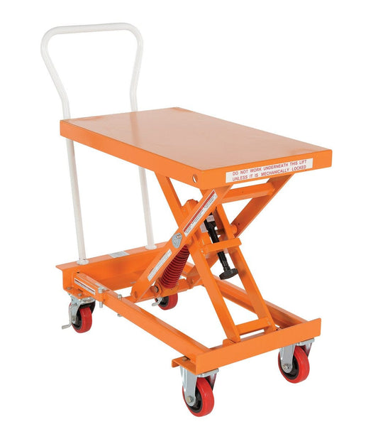 Centerline Dynamics Self Elevating Table Vestil Steel Auto Hite Cart 40 In. x 19-3/4 In. x 30-1/2 In. 400 Lb. Capacity