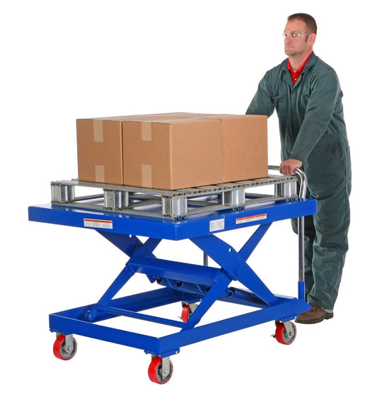 Centerline Dynamics Self Elevating Table Vestil Steel Auto Hite Cart 47 In. x 42 In. x 37-5/8 In. 1,000 Lb. Capacity