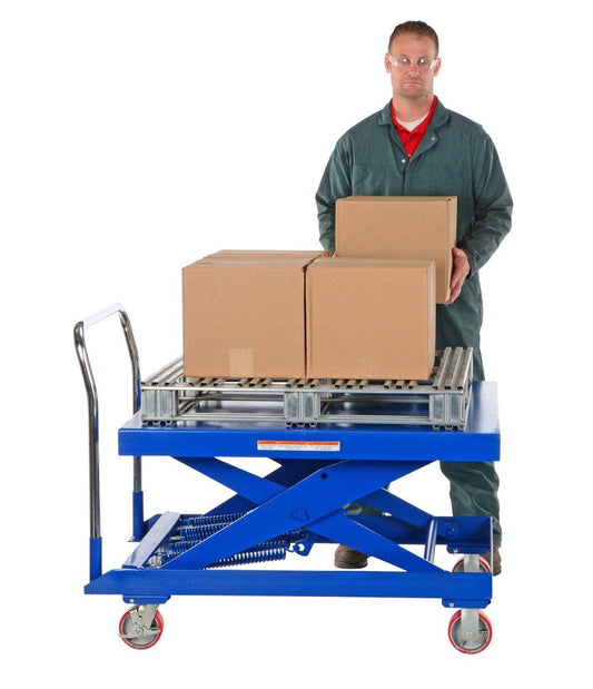 Centerline Dynamics Self Elevating Table Vestil Steel Auto Hite Cart 47 In. x 42 In. x 37-5/8 In. 1,000 Lb. Capacity