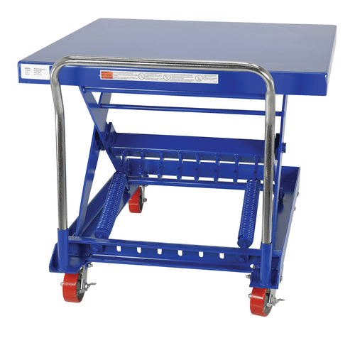 Centerline Dynamics Self Elevating Table Vestil Steel Auto Hite Cart 47 In. x 42 In. x 37-5/8 In. 500 Lb. Capacity