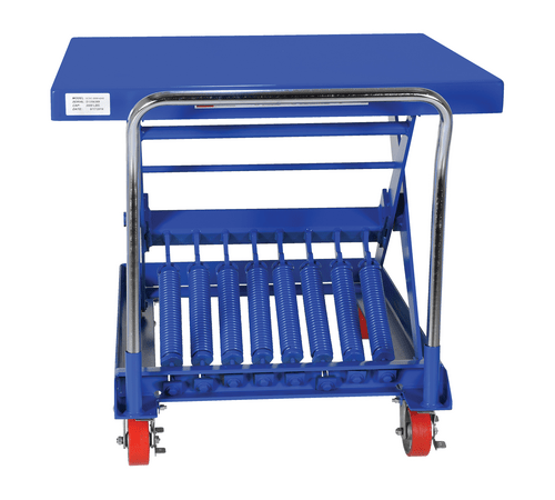 Centerline Dynamics Self Elevating Table Vestil Steel Auto Hite Cart 48-3/16 In. x 42 In. x 37-5/8 In. 2,000 Lb. Capacity