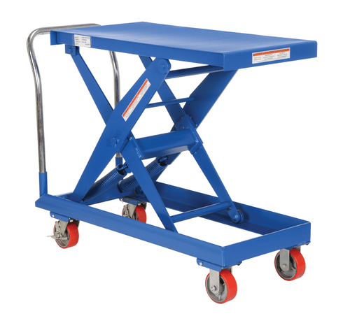 Centerline Dynamics Self Elevating Table Vestil Steel Auto Hite Cart 49-1/8 In. x 20-3/8 In. x 37-11/16 In. 500 Lb. Capacity