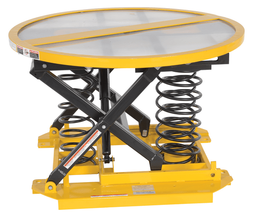 Centerline Dynamics Self Elevating Table Vestil Steel Spring Scissor Table 4,500 Lb. Capacity