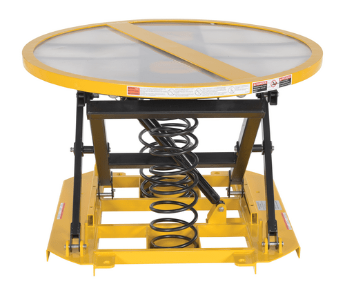Centerline Dynamics Self Elevating Table Vestil Steel Spring Scissor Table 4,500 Lb. Capacity