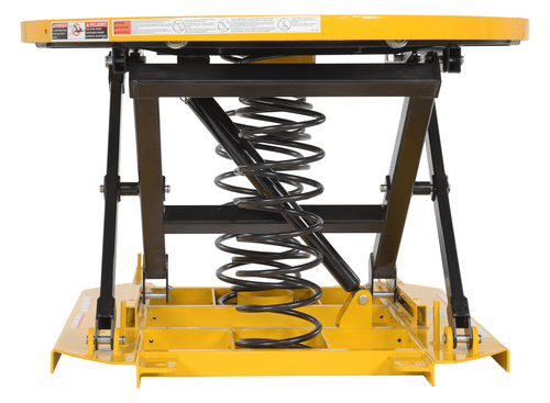 Centerline Dynamics Self Elevating Table Vestil Steel Top Spring Scissor Table 4,500 Lb. Capacity