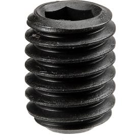 Centerline Dynamics Set Screws Socket Set Screw - 3/8-16 x 1/2" - Cup Point - Steel Alloy - Blk Oxide - UNC - 100 Pk