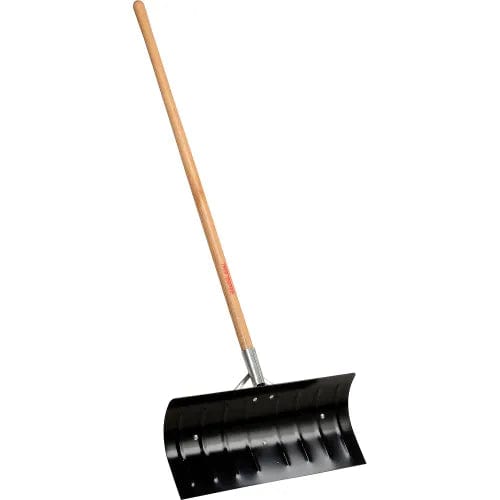 Centerline Dynamics Shovels TrueTemper® 1644300 24" Steel Blade Snow Pusher Shovel W/ Straight Wood Handle