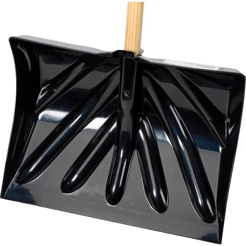 Centerline Dynamics Shovels Union Tools® 1627400 18" Poly Combo Snow Shovel W/ Wood D-Grip Handle