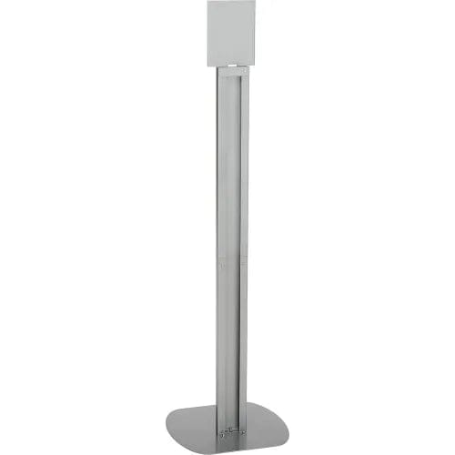 Centerline Dynamics Soap & Sanitizer Dispensers Global Industrial™ No Touch Floor Stand for Global Hand Soap/Sanitizer Dispensers - Silver