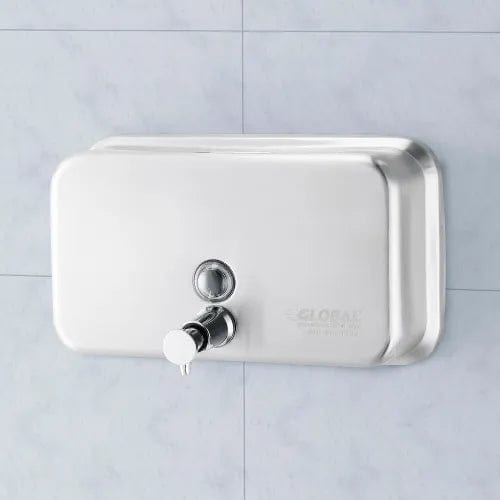 Centerline Dynamics Soap & Sanitizer Dispensers Global Industrial™ Stainless Steel Horizontal Liquid Soap Dispenser - 1000 ml