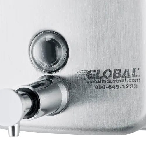 Centerline Dynamics Soap & Sanitizer Dispensers Global Industrial™ Stainless Steel Vertical Liquid Soap Dispenser - 1000 ml