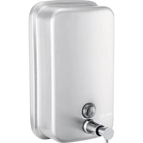 Centerline Dynamics Soap & Sanitizer Dispensers Global Industrial™ Stainless Steel Vertical Liquid Soap Dispenser - 1000 ml