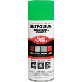 Centerline Dynamics Spray Paint Industrial 1600 System Gen Purpose Aerosol, Fluorescent Green, 12 oz.