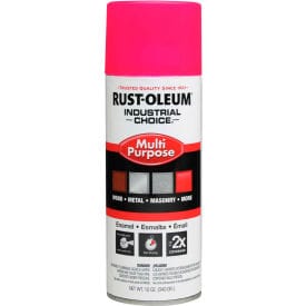 Centerline Dynamics Spray Paint Industrial 1600 System Gen Purpose Enamel Aerosol, Fluorescent Pink, 12 oz.