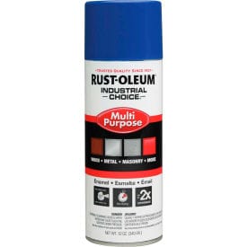Centerline Dynamics Spray Paint Industrial Choice 1600 System Gen Purpose Enamel Aerosol, Safety Blue, 12 oz.
