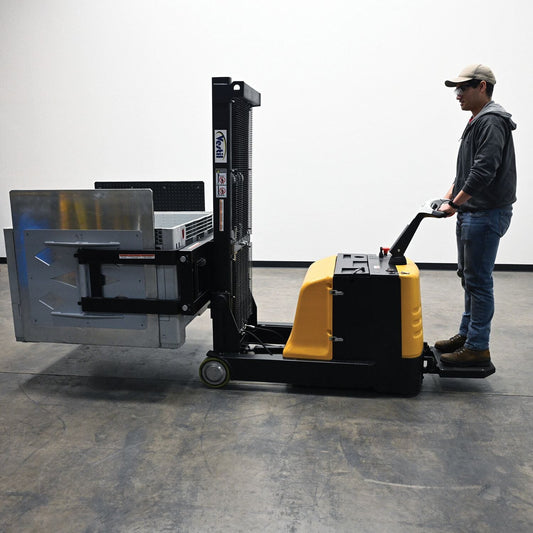 Centerline Dynamics Stackers Vestil Counter Balanced Powered 27 In. - 51 In. Bale Clamp Lifter 1200 Lb. Capacity