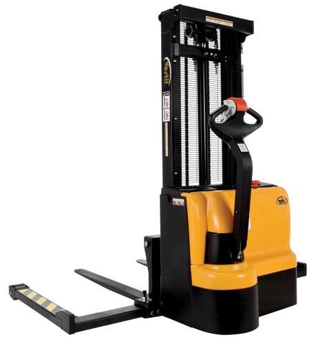 Centerline Dynamics Stackers Vestil Steel Adjustable Double Mast Stacker 101 In. Raised Height 2200 Lb. Capacity