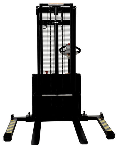 Centerline Dynamics Stackers Vestil Steel Adjustable Double Mast Stacker 101 In. Raised Height 2200 Lb. Capacity