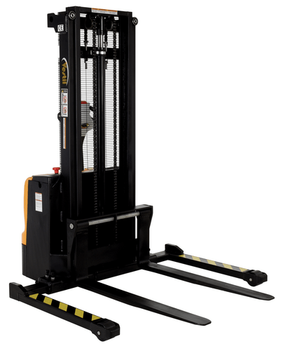 Centerline Dynamics Stackers Vestil Steel Adjustable Double Mast Stacker 101 In. Raised Height 2200 Lb. Capacity