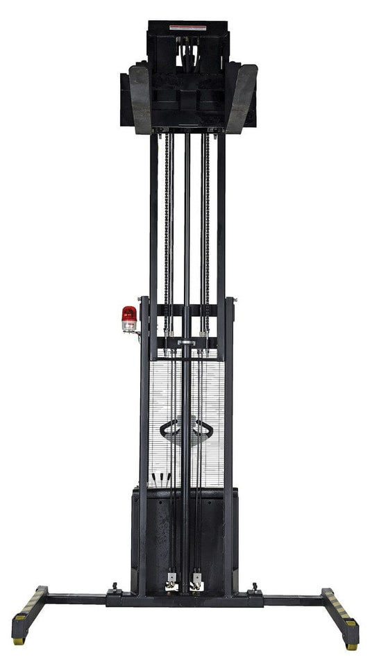 Centerline Dynamics Stackers Vestil Steel Adjustable Extendable Fork Stacker 118 In. Raised Height 1500 Lb. Capacity