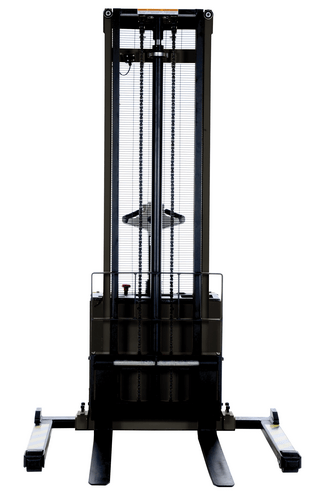 Centerline Dynamics Stackers Vestil Steel Adjustable Powered Lift Stacker 150 In. Raised Height 2000 Lb. Capacity