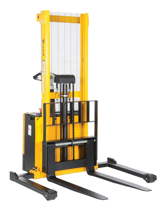 Centerline Dynamics Stackers Vestil Steel Adjustable Powered Lift Stacker 62 In. Raised Height 2,000 Lb. Capacity