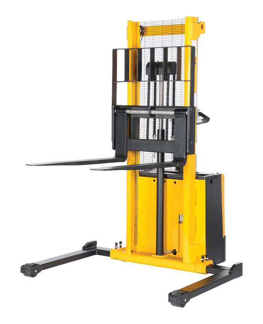 Centerline Dynamics Stackers Vestil Steel Adjustable Powered Lift Stacker 62 In. Raised Height 2,000 Lb. Capacity