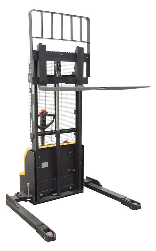 Centerline Dynamics Stackers Vestil Steel Adjustable Powered Lift Stacker 63 In. Raised Height 2,600 Lb. Capacity