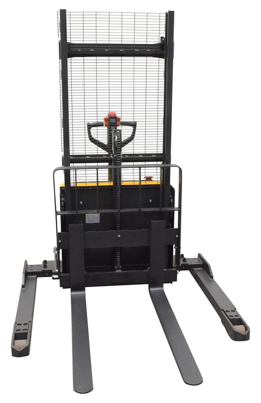 Centerline Dynamics Stackers Vestil Steel Adjustable Powered Lift Stacker 63 In. Raised Height 2,600 Lb. Capacity