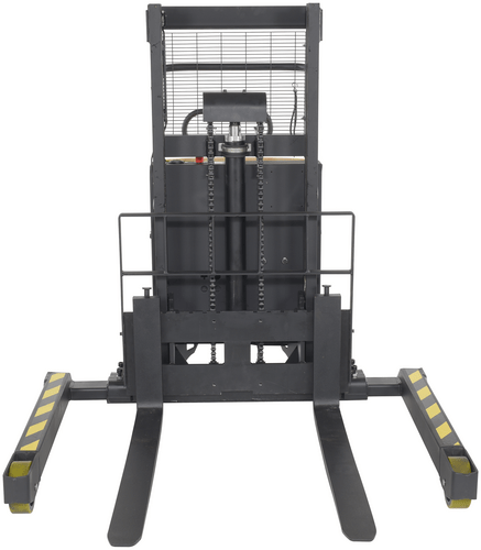Centerline Dynamics Stackers Vestil Steel Adjustable Stacker with Powered Lift 36 In. Raised Height 3,000 Lb. Capacity