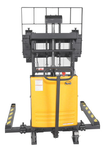 Centerline Dynamics Stackers Vestil Steel Adjustable Stacker with Powered Lift 36 In. Raised Height 3,000 Lb. Capacity