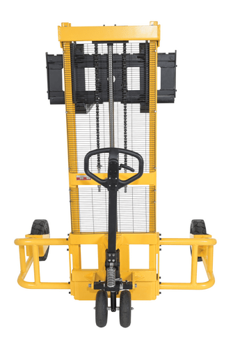 Centerline Dynamics Stackers Vestil Steel Manual Rough Terrain Stacker 62 In. Raised Height 2,000 Lb. Capacity