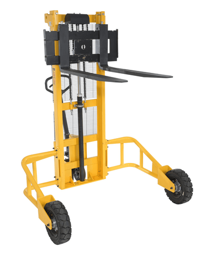 Centerline Dynamics Stackers Vestil Steel Manual Rough Terrain Stacker 62 In. Raised Height 2,000 Lb. Capacity