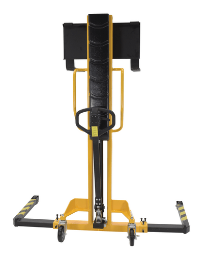 Centerline Dynamics Stackers Vestil Steel Manual Stacker Narrow Mast Adjustable Forks/Legs 1,000 Lb. Capacity