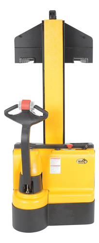 Centerline Dynamics Stackers Vestil Steel Narrow Mast Stacker DC Powered 62 In. Raised Height Fixed Fork 27 In. Fork Width 2,200 Lb. Capacity