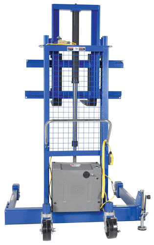 Centerline Dynamics Stackers Vestil Steel Pallet Master/Server Stacker 115 Volt AC Powered 50 In. Raised Height 4,000 Lb. Capacity