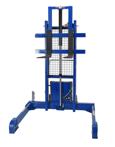 Centerline Dynamics Stackers Vestil Steel Pallet Master/Server Stacker 12 Volt DC Powered 50 In. Raised Height 4,000 Lb. Capacity