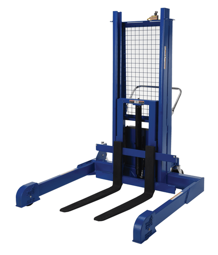 Centerline Dynamics Stackers Vestil Steel Pallet Master/Server Stacker 12 Volt DC Powered 50 In. Raised Height 4,000 Lb. Capacity