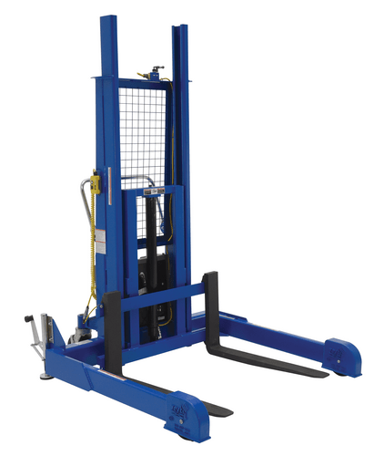Centerline Dynamics Stackers Vestil Steel Pallet Master/Server Stacker 12 Volt DC Powered 60 In. Raised Height 4,000 Lb. Capacity