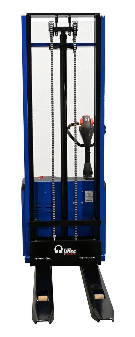 Centerline Dynamics Stackers Vestil Steel Pramac 12 Volt Battery Powered Fixed Fork Stacker 72 In. x 33-1/2 In. x 88-3/4 In. 2500 Lb. Capacity