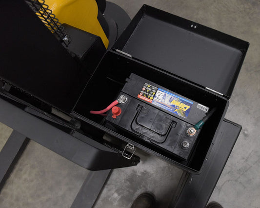 Centerline Dynamics Stackers Vestil Steel Rough Terrain Powered Stacker 62 In. Raised Height 3,000 Lb. Capacity