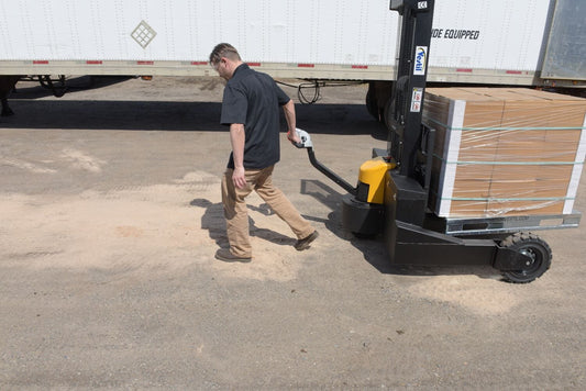 Centerline Dynamics Stackers Vestil Steel Rough Terrain Powered Stacker 62 In. Raised Height 3,000 Lb. Capacity