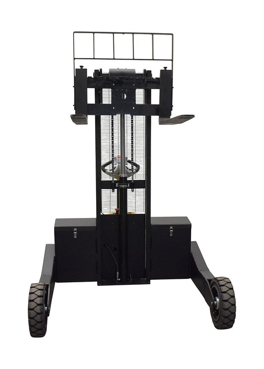Centerline Dynamics Stackers Vestil Steel Rough Terrain Powered Stacker 62 In. Raised Height 3,000 Lb. Capacity