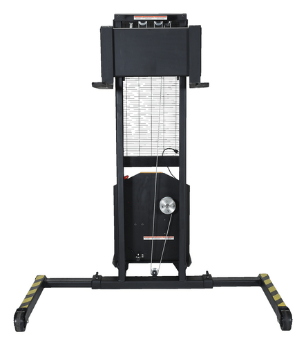 Centerline Dynamics Stackers Vestil Steel Stacker with Adjustable DC Powered Winch 770 Lb. Capacity