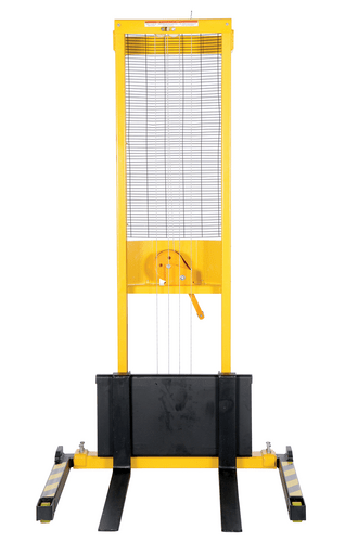 Centerline Dynamics Stackers Vestil Steel Stacker with Adjustable Manual Hand Winch 770 Lb. Capacity